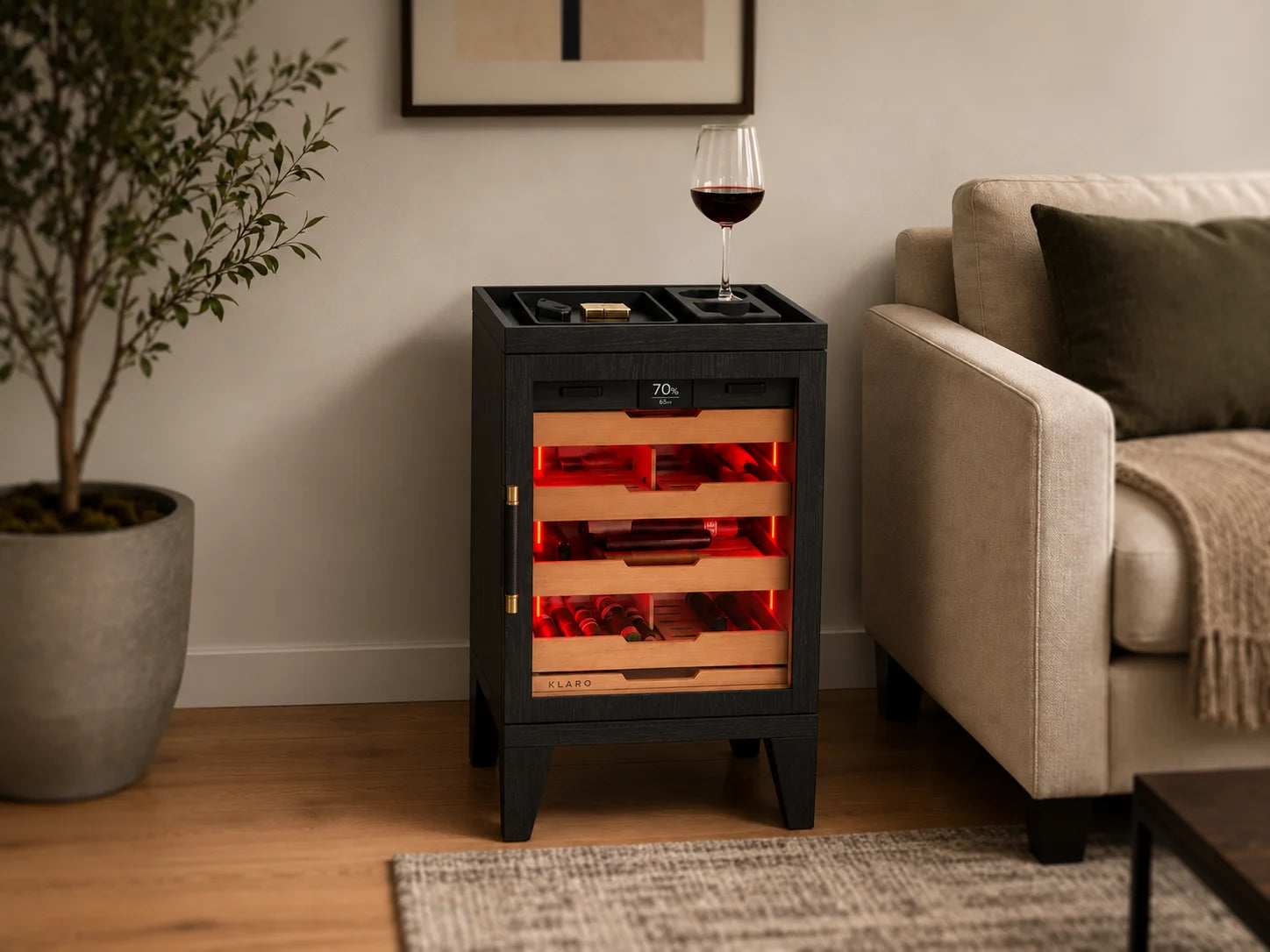 A humidor. A side table. Your choice.