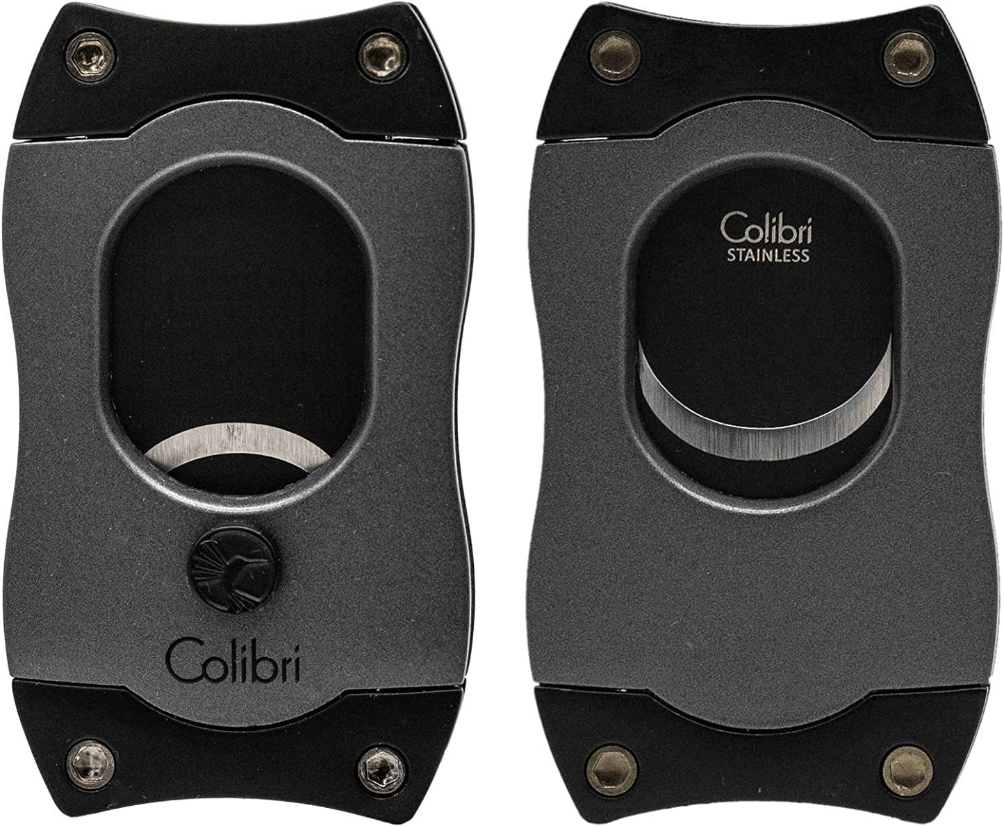 Colibri S-Cut Cigar Cutter, Charcoal + Black Blades