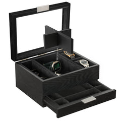 Caja de reloj Mill con acabado en negro