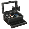 Caja de reloj modular militar Black Edition - 10 ranuras 