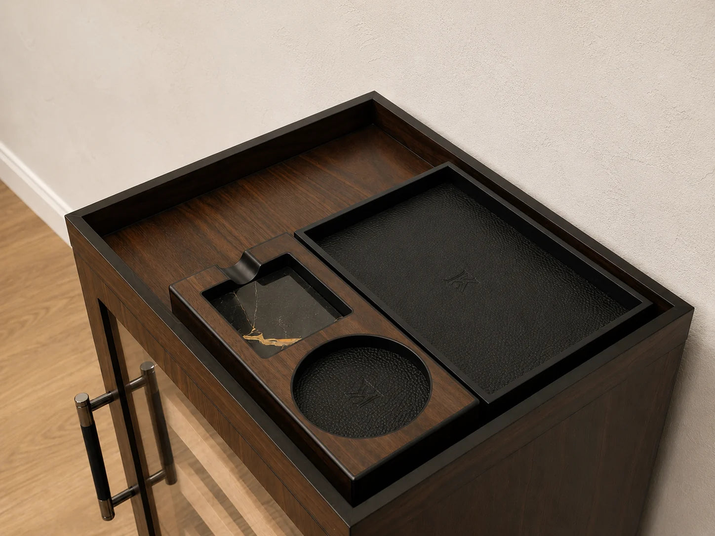 A serving tray up top