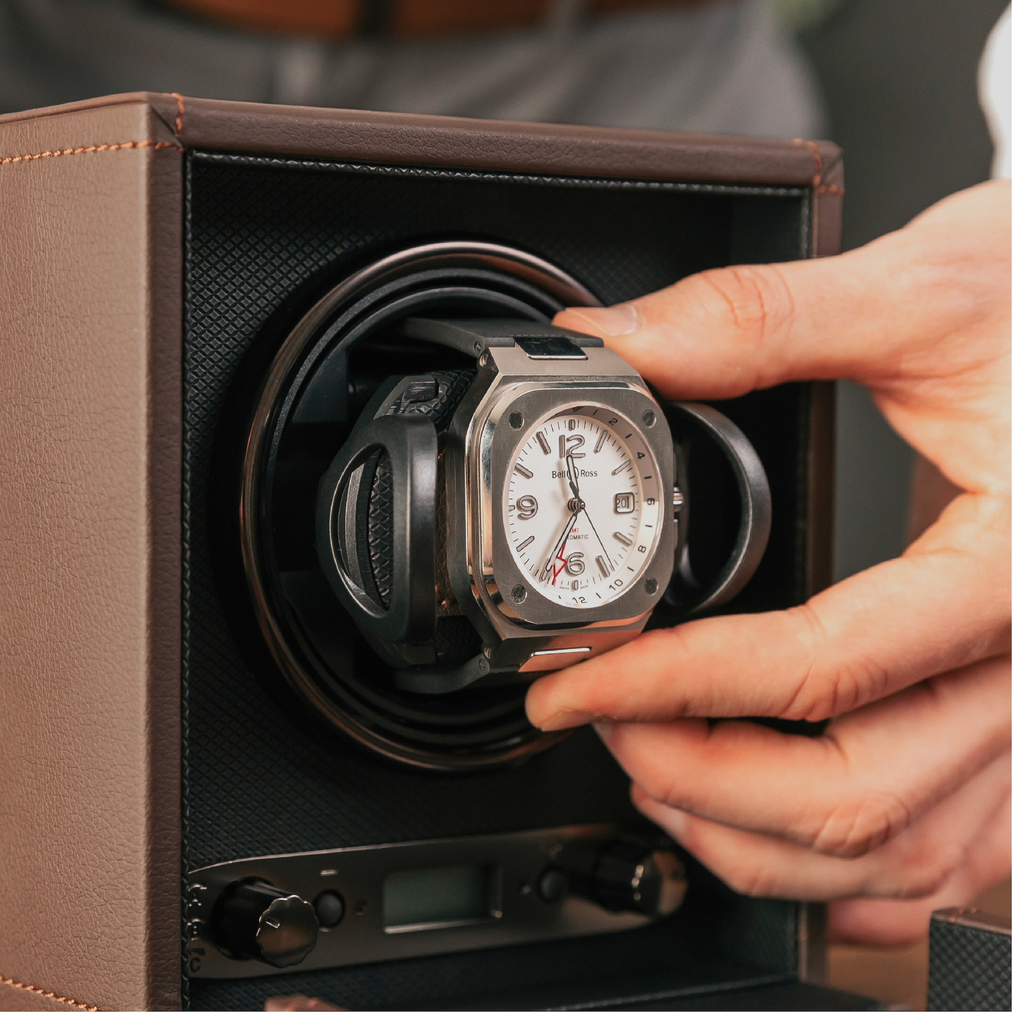 The Benson Single Watch Winder - Brown