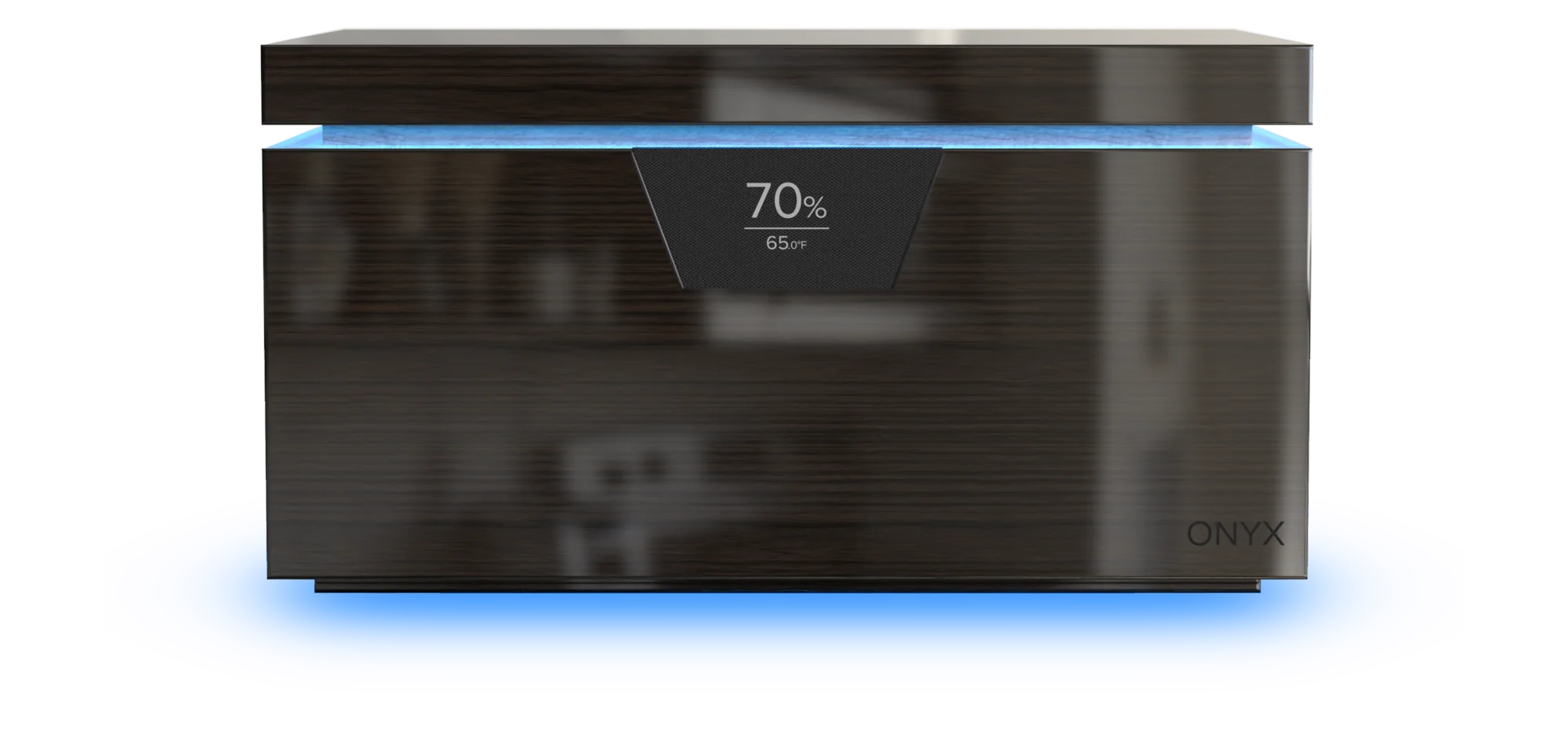 Onyx lighting in blue