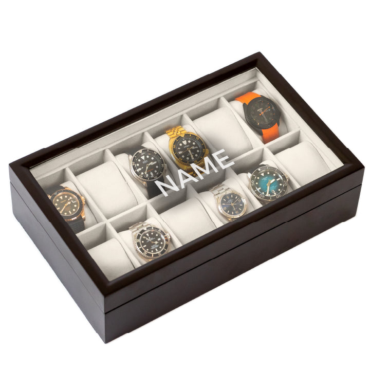 12 slot watch box clearance