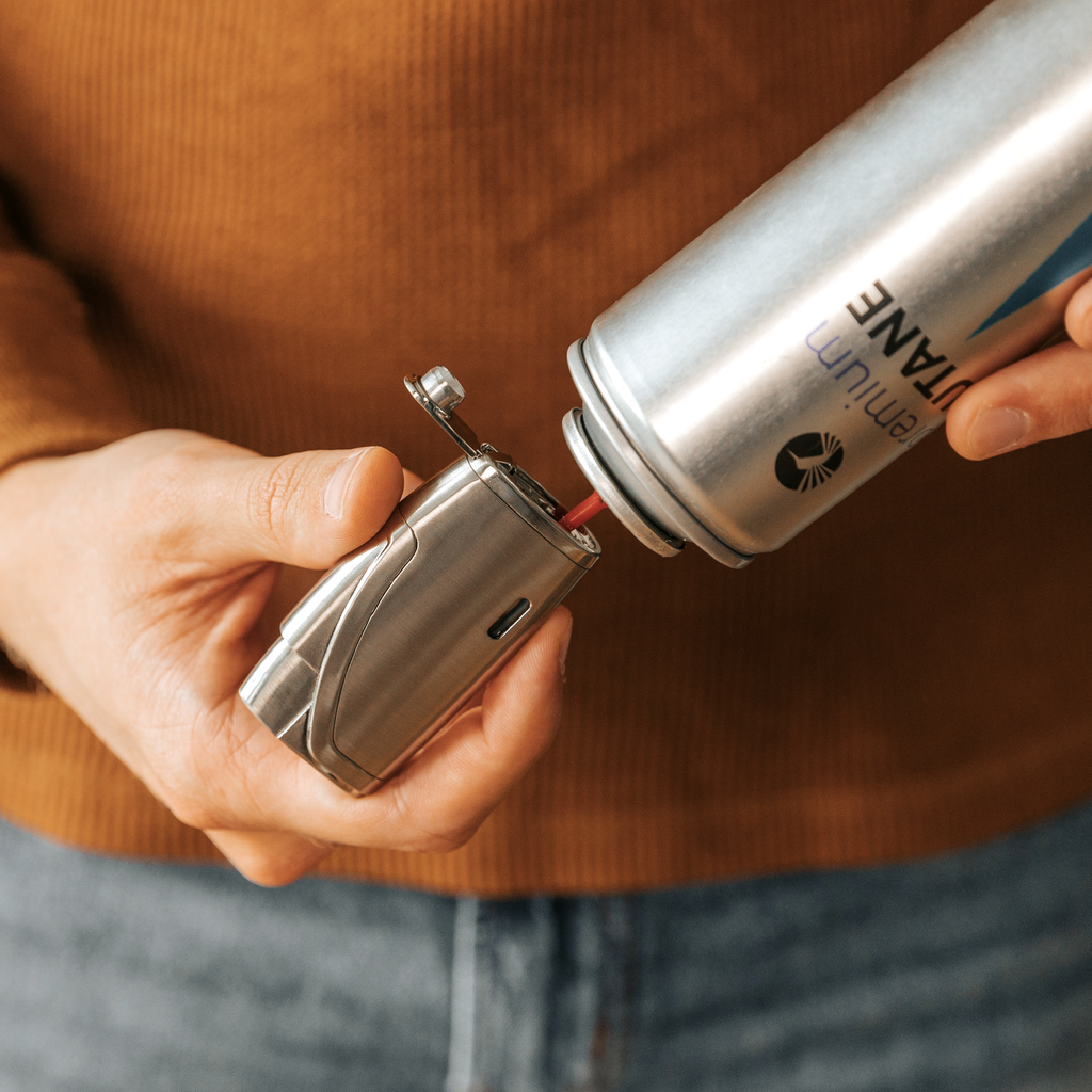 Klaro Double Torch Lighter & V-Cut Cutter, Gift-Ready With