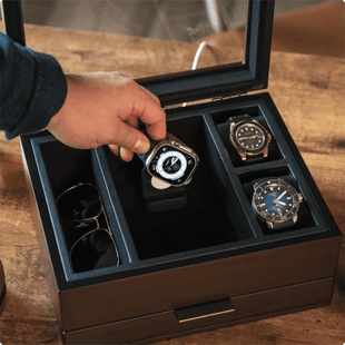 Solid Wood Watch Box - 6 Slot
