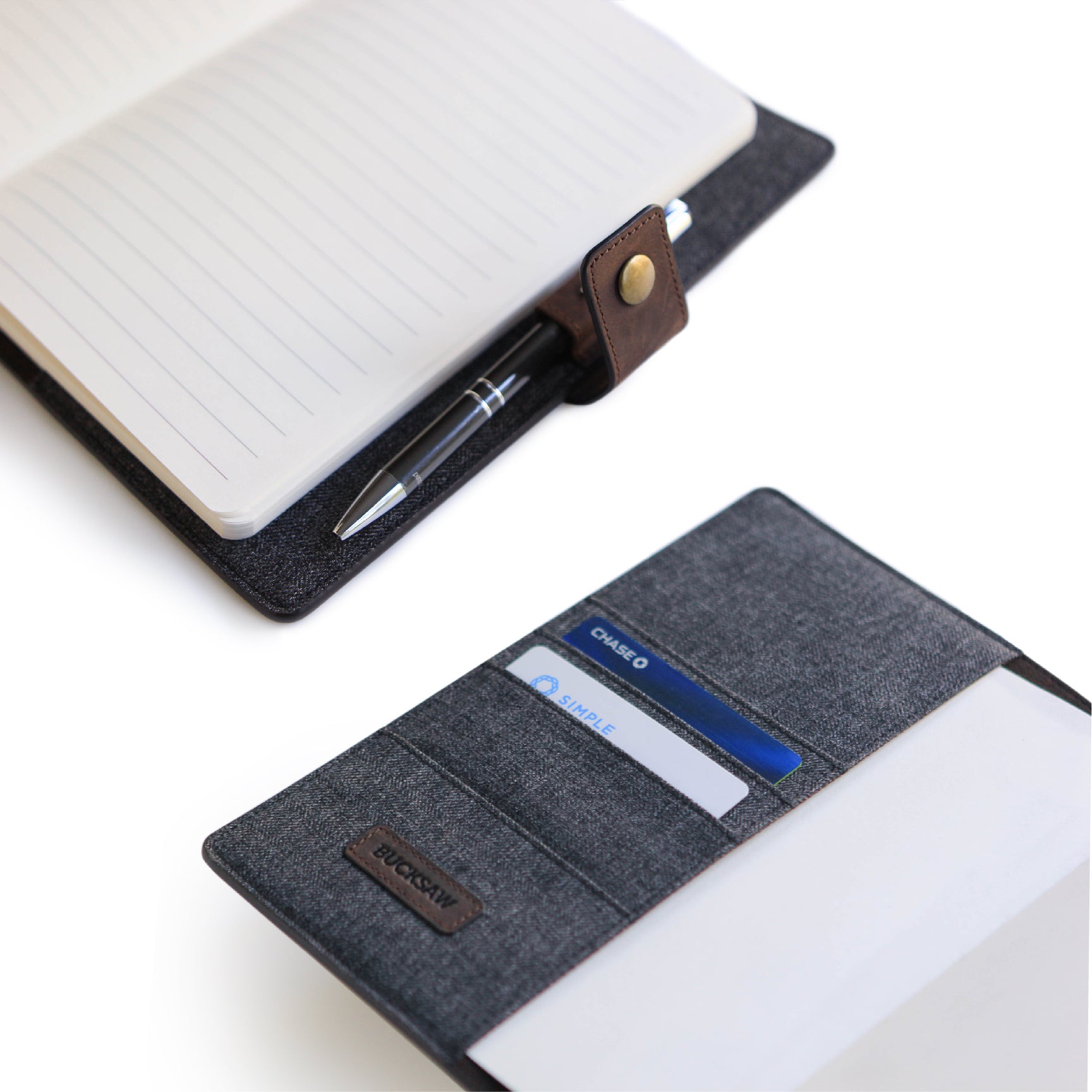 Bucksaw Refillable Leather Journal – Case Elegance