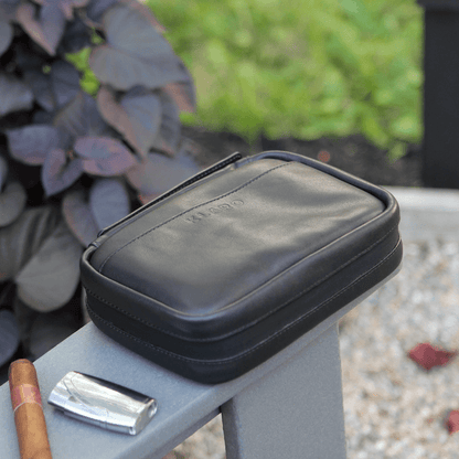 Flint Travel Leather Cigar Case