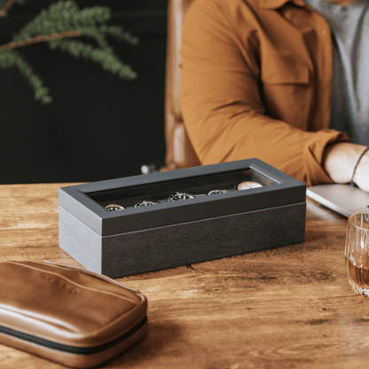 Grant leather watch box hotsell