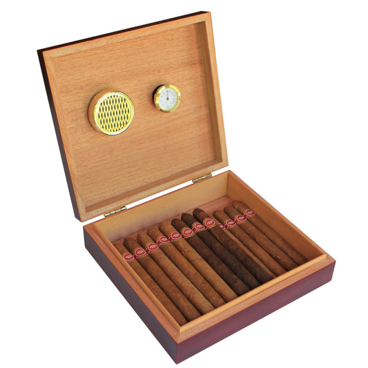 Desktop Analog Cherry Humidor