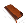 Travel Tie Case - Brown Vegan Leather