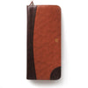 Travel Tie Case - Brown Vegan Leather