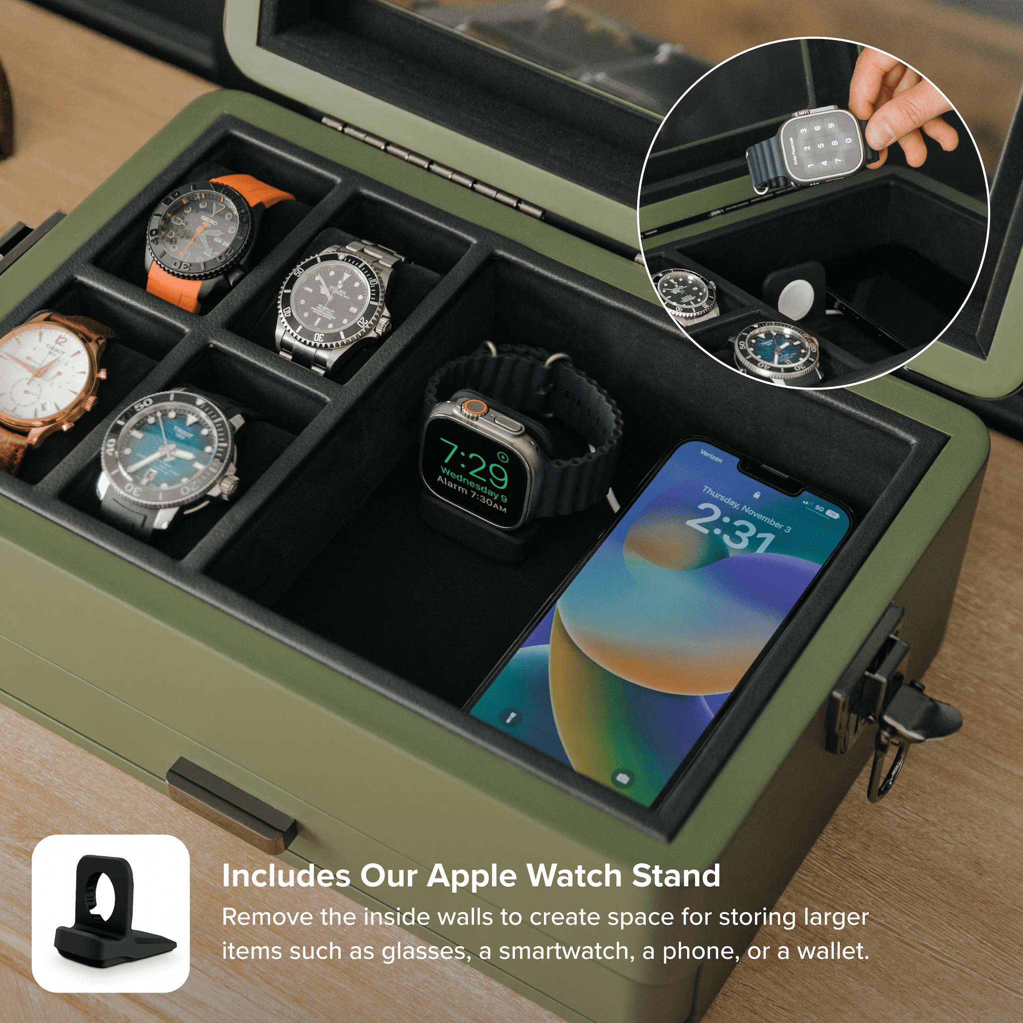Military Modular Watch Box - 10 Slot – Case Elegance