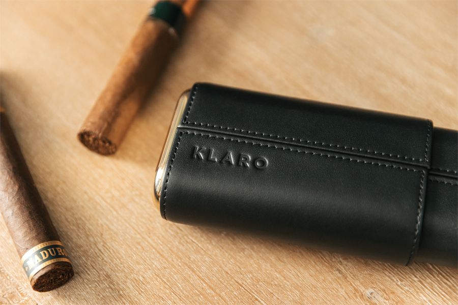 Brown Flint Travel Leather Cigar – Case Elegance